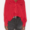 Blusa Plalia de voile de algodón fruncido Blusa Plalia de voile de algodón fruncido