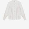Blusa Plalia de voile de algodón fruncido
