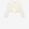 Blusa plisada de crepé Carolia