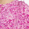 Blusa plisada Zarga de seda estampada Blusa plisada Zarga de seda estampada