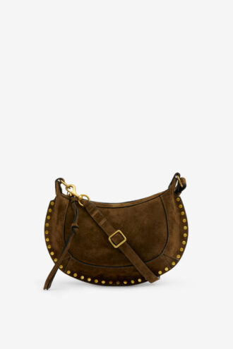 Bolso baguette Oskan Moon de piel de becerro anteada