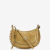 Bolso baguette Oskan Moon de piel de becerro anteada