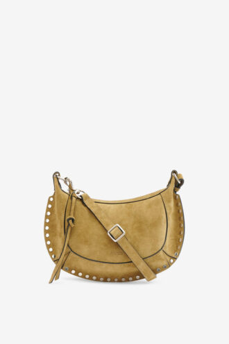 Bolso baguette Oskan Moon de piel de becerro anteada