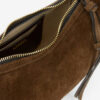 Bolso baguette Oskan Moon de piel de becerro anteada Bolso baguette Oskan Moon de piel de becerro anteada