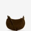 Bolso baguette Oskan Moon de piel de becerro anteada Bolso baguette Oskan Moon de piel de becerro anteada