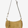 Bolso baguette Oskan Moon de piel de becerro anteada