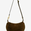 Bolso baguette Oskan Moon de piel de becerro anteada Bolso baguette Oskan Moon de piel de becerro anteada
