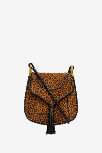 Bolso bandolera de ante estampado Anahi