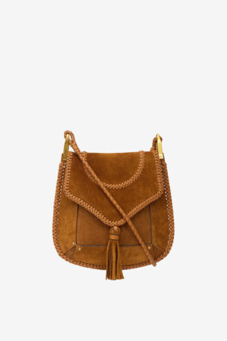 Bolso bandolera de ante trenzado Anahi