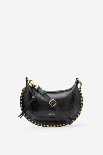 Bolso bandolera de piel con efecto pitón Oskan Moon