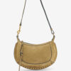 Bolso bandolera de piel de becerro anteada Oskan Moon Bolso bandolera de piel de becerro anteada Oskan Moon