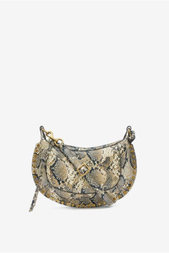 Bolso bandolera de piel estampada Oskan Moon