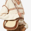 Bolso bandolera de piel suave Oskan Moon