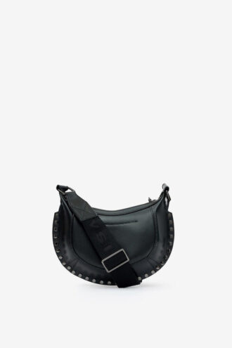 Bolso bandolera Mini Moon de piel granulada