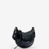 Bolso bandolera Mini Moon de piel granulada Bolso bandolera Mini Moon de piel granulada