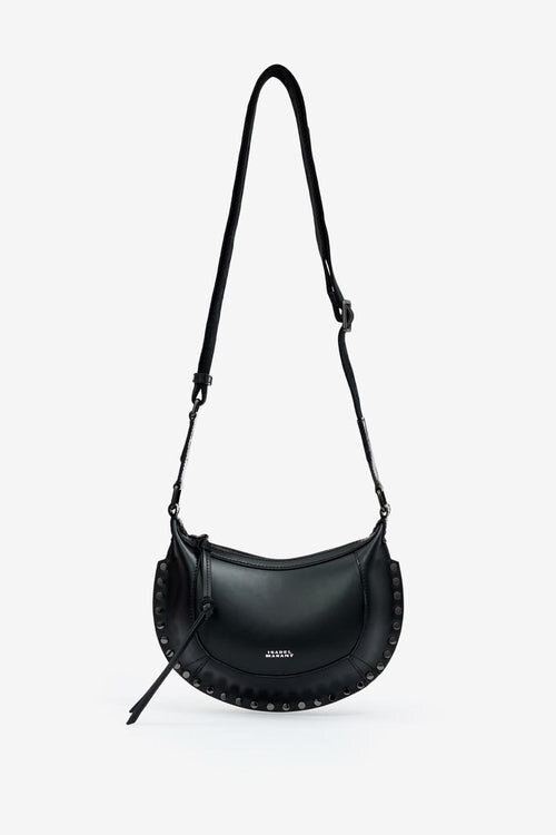 Bolso bandolera Mini Moon de piel granulada Bolso bandolera Mini Moon de piel granulada