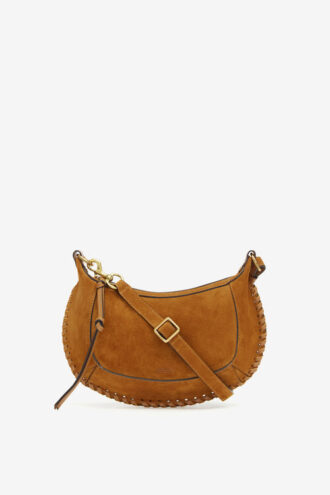 Bolso bandolera Oskan Moon de piel de becerro ante trenzada