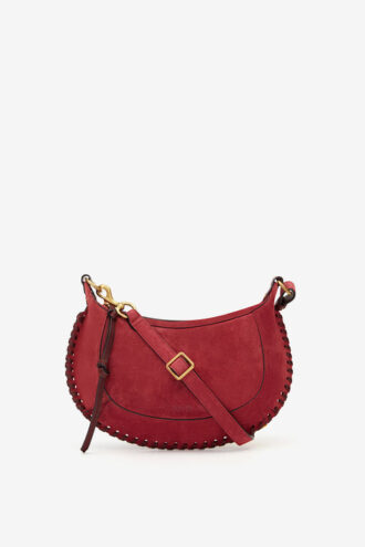 Bolso bandolera Oskan Moon de piel de becerro ante trenzada