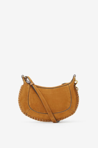 Bolso bandolera Oskan Moon de piel de becerro ante trenzada