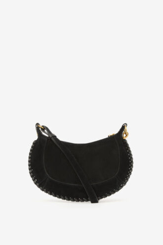 Bolso bandolera Oskan Moon de piel de becerro ante trenzada