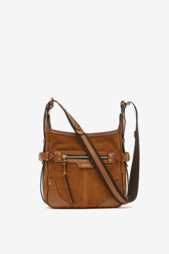 Bolso bandolera Sierra Hobo S en piel de ante