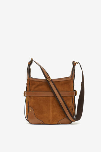 Bolso bandolera Sierra Hobo S en piel de ante