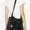Bolso bandolera Sierra Hobo S en piel de ante Bolso bandolera Sierra Hobo S en piel de ante