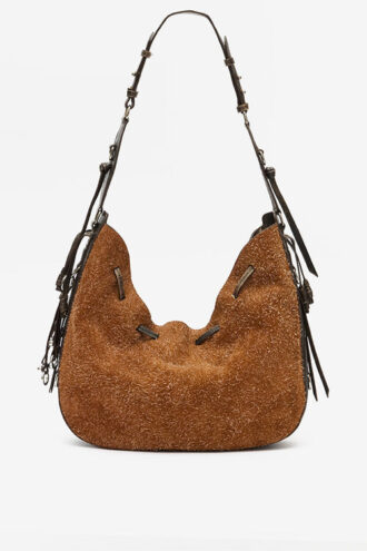 Bolso Bolton Hobo Vintage de piel de ante