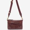 Bolso de hombro Nessah en piel brillante Bolso de hombro Nessah en piel brillante