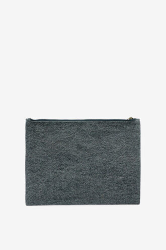 Bolso de mano de algodón descolorido con logotipo Netia