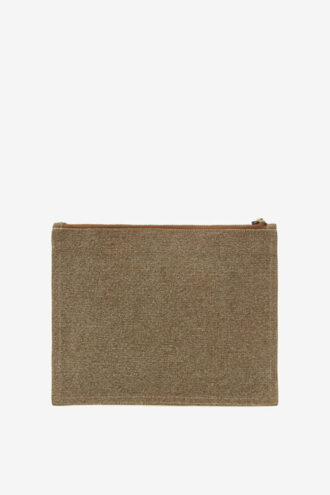 Bolso de mano de algodón descolorido con logotipo Netia