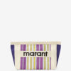 Bolso de mano de nylon a rayas Powden