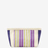 Bolso de mano de nylon a rayas Powden