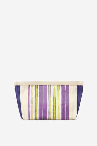Bolso de mano de nylon a rayas Powden