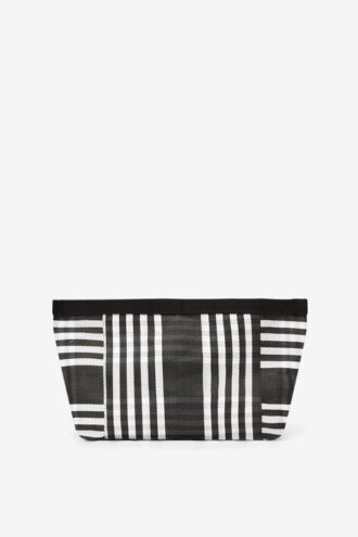 Bolso de mano de nylon a rayas Powden
