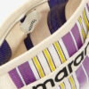 Bolso de mano de nylon a rayas Powden