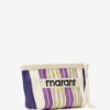 Bolso de mano de nylon a rayas Powden