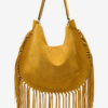 Bolso de mano Oskan Hobo Soft de piel de becerro con flecos Bolso de mano Oskan Hobo Soft de piel de becerro con flecos