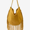 Bolso de mano Oskan Hobo Soft de piel de becerro con flecos Bolso de mano Oskan Hobo Soft de piel de becerro con flecos