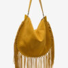 Bolso de mano Oskan Hobo Soft de piel de becerro con flecos Bolso de mano Oskan Hobo Soft de piel de becerro con flecos
