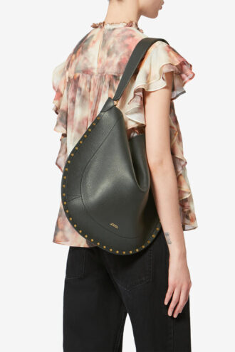 Bolso de mano Oskan Hobo Soft de piel de becerro granulada
