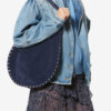 Bolso de mano Oskan Hobo Soft Zip de piel de becerro anteada Bolso de mano Oskan Hobo Soft Zip de piel de becerro anteada
