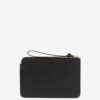 Bolso de mano plano de piel Bolso de mano plano de piel