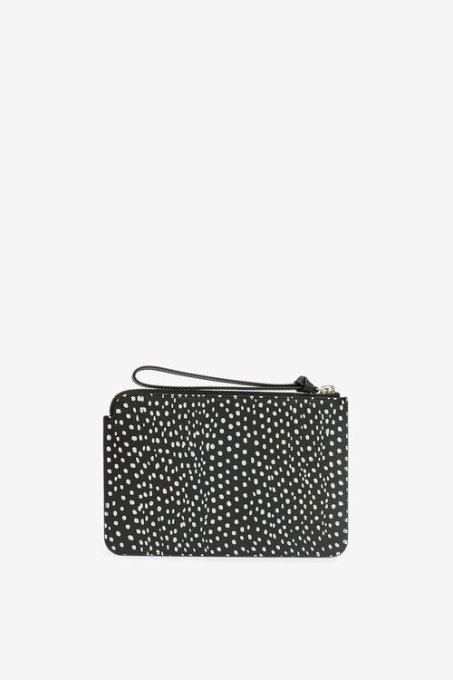Bolso de mano plano de piel estampada Bolso de mano plano de piel estampada