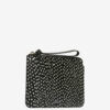 Bolso de mano plano de piel estampada Bolso de mano plano de piel estampada