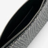 Bolso de mano plano de piel estampada Bolso de mano plano de piel estampada