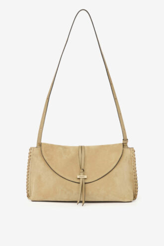 Bolso de mano Silao de piel de becerro trenzada