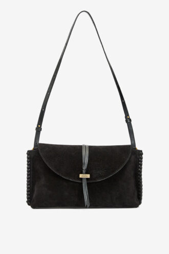 Bolso de mano Silao de piel de becerro trenzada