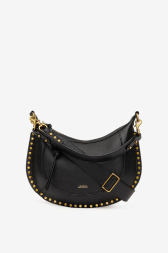 Bolso de piel granulada con tachuelas Naoko