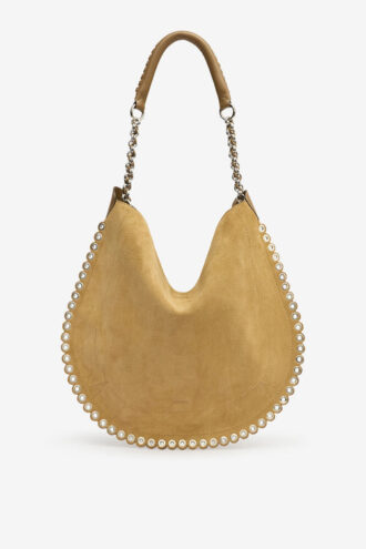 Bolso hobo Oskan de ante suave con cadena